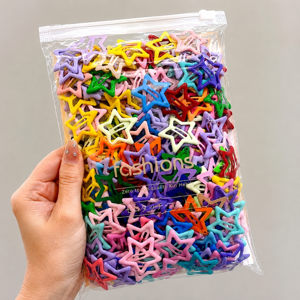 Kit Presilhas de Cabelo Estrela Coloridas Cores So