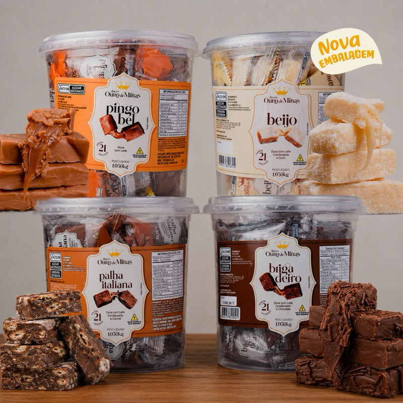 Pote SORTIDO doces Ouro de Minas | Cremoso e Irres