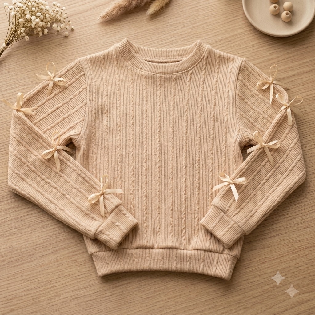 Blusa De Frio Infantil Menina Manga Longa Suéter 