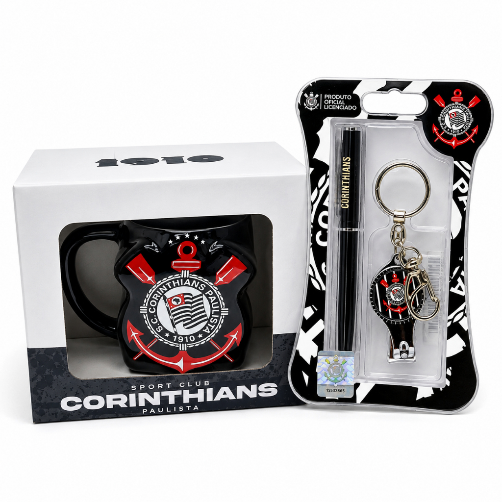 Kit Presente Dia dos Pais Oficial Corinthians Cane