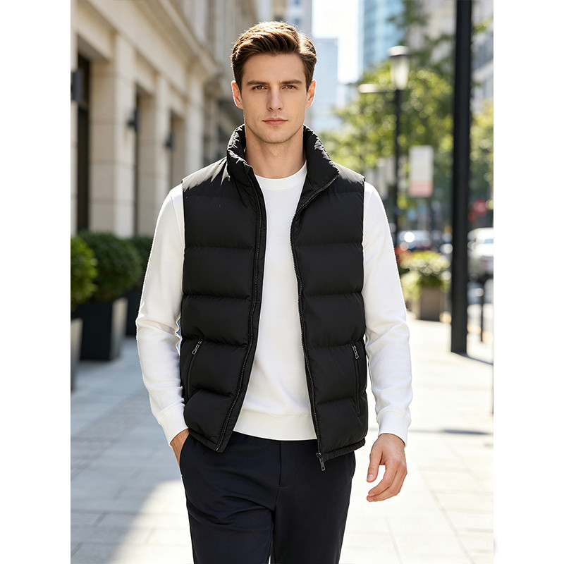 Colete Puffer Masculino Preto Country Acolchoado I