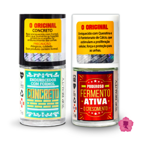 Kit Com 2 Bases Concreto Endurecedor + Fermento At