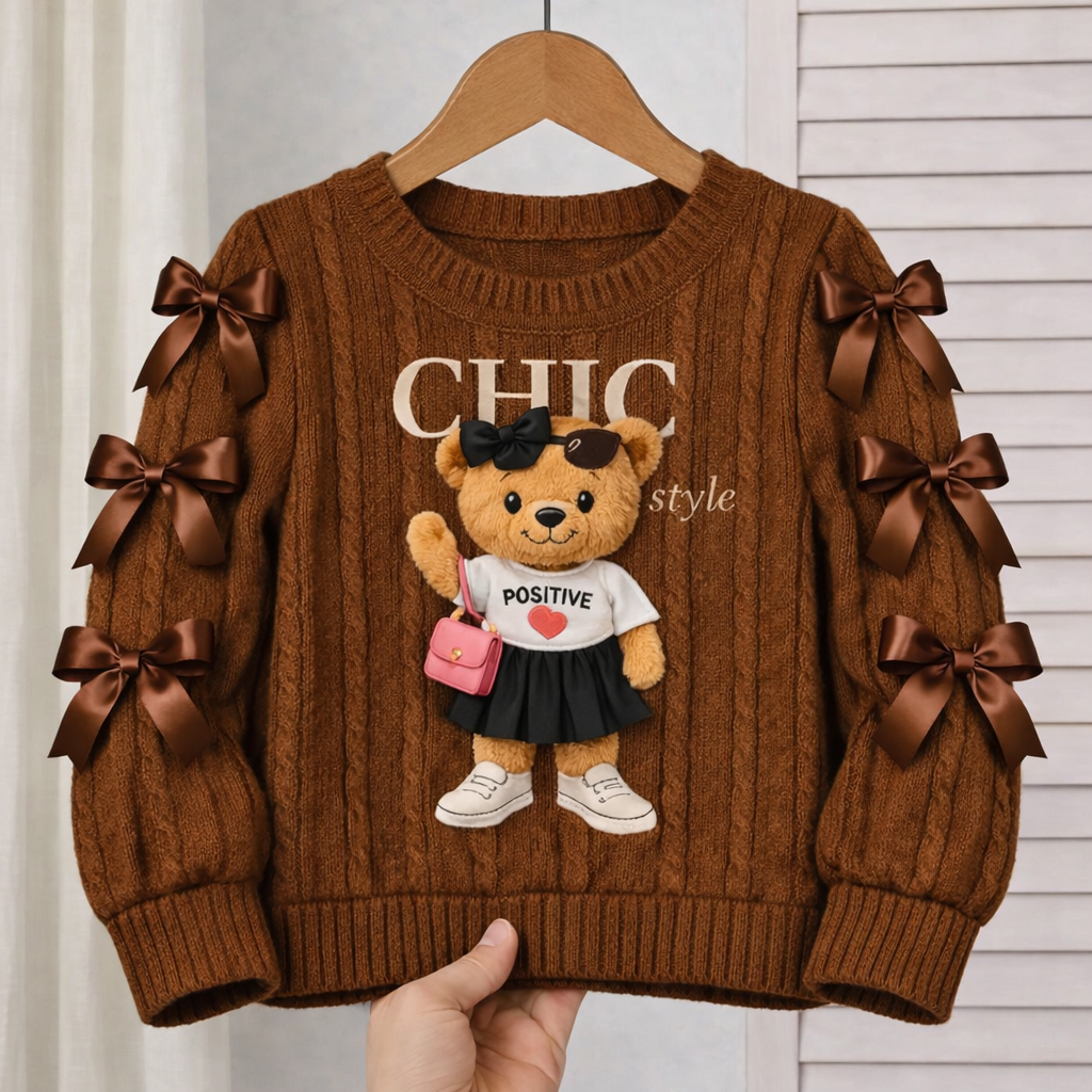 Blusa Manga Longa Infantil com Lacinhos para menin