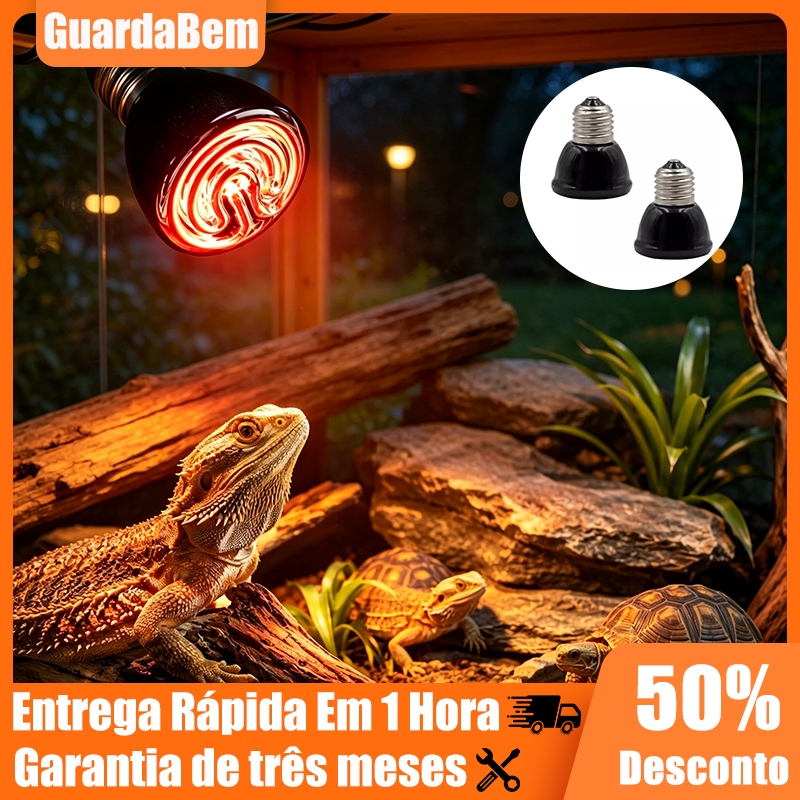 110V/220V 100W Lâmpada Cerâmica Aquecedor Reptei