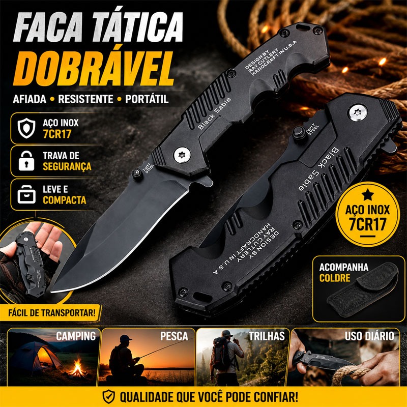 Canivete Aço Preto Faca de cozinha para frutas Pa
