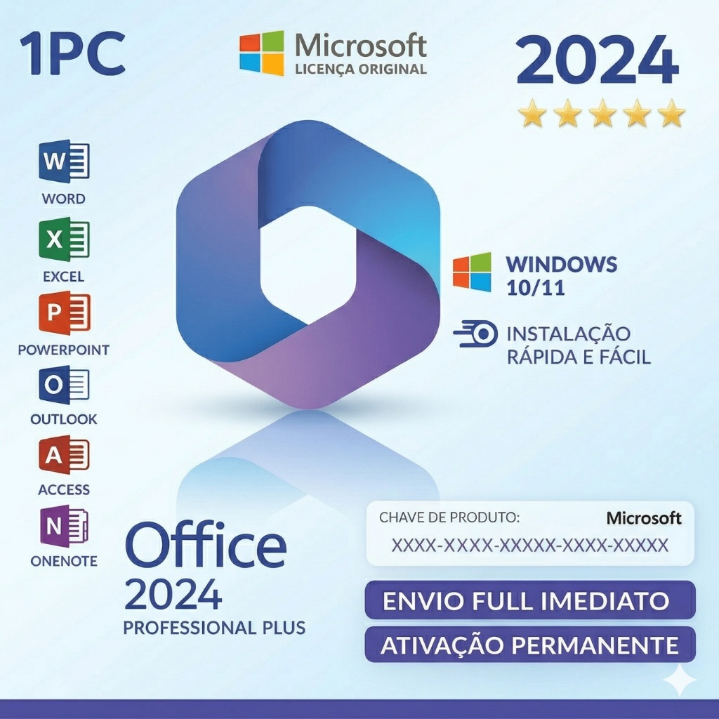 Microsoft Office 2024 – Entrega Rapida