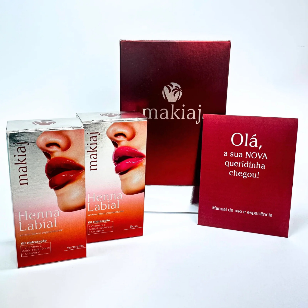 Henna Labial Makiaj Lip Tint Batom Peel-Off Tattoo