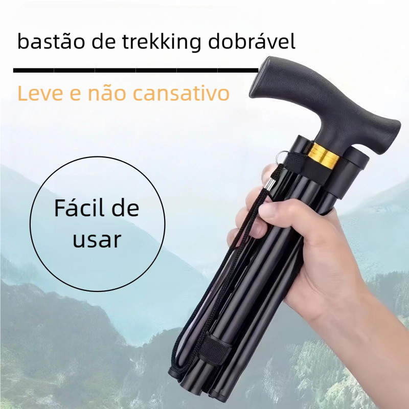 Cajado ortopédico leve resistente para idosos e p