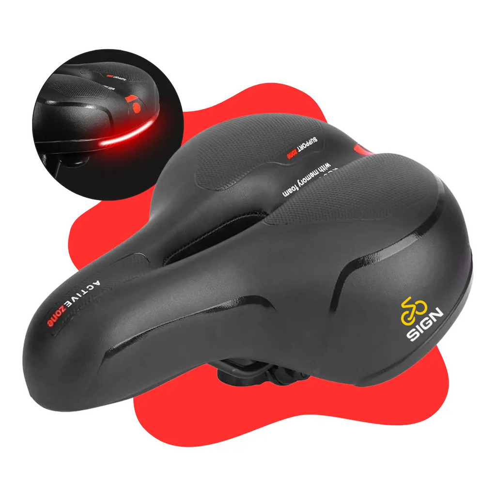 Banco Bike Selim Grande Para Bicicleta Super Comfo