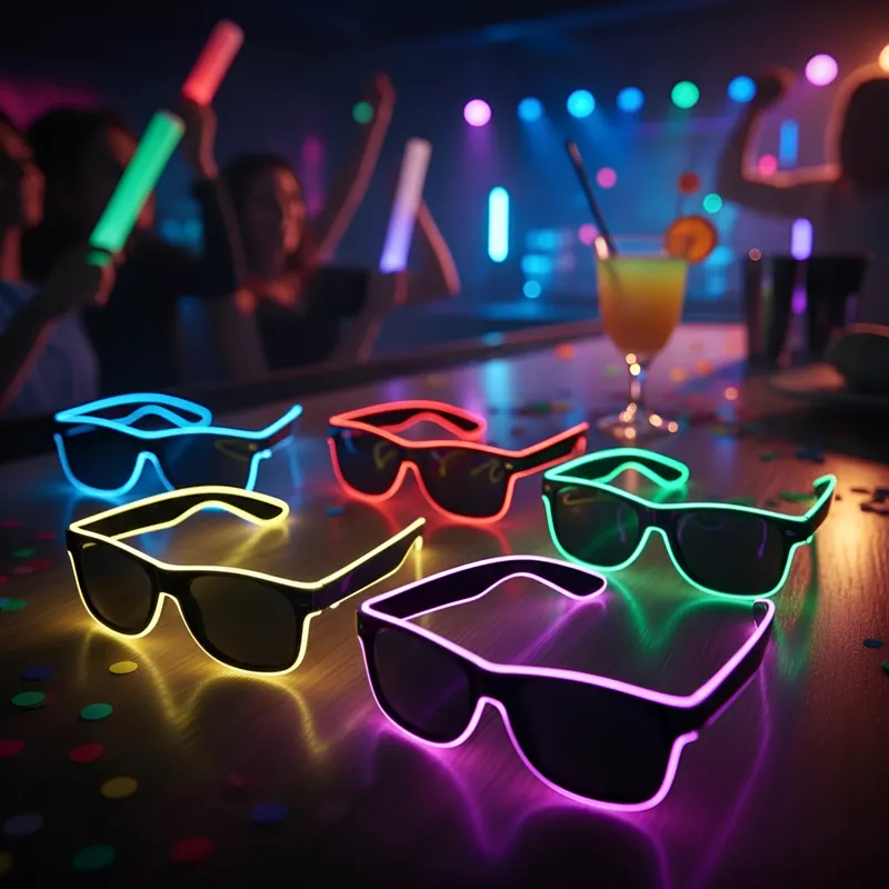 Óculos Led Neon Rave Balada Festa Tomorrowland 4 