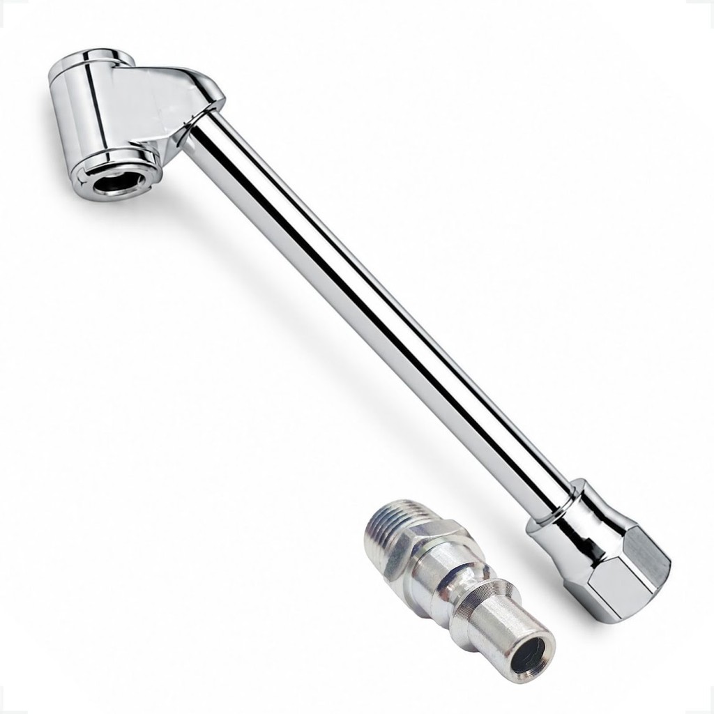 Bico Duplo Ar Encher Pneu Mangueira Compressor + P