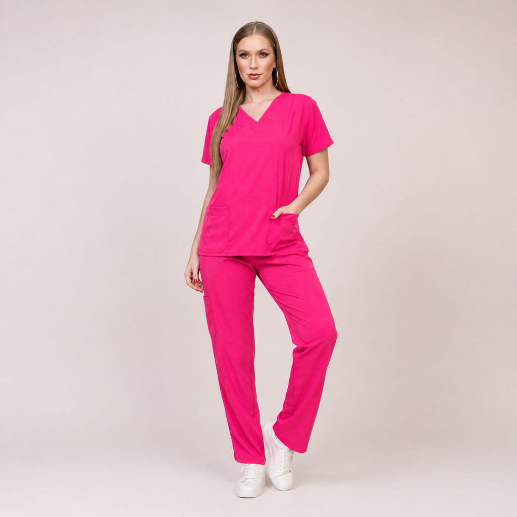 Pijama Hospitalar Cirúrgico Scrub Feminino Oxford