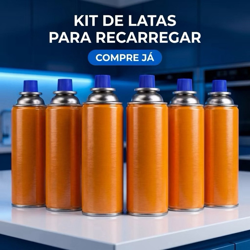 Kit Recarga Culinário Portátil de Cozinha Campin