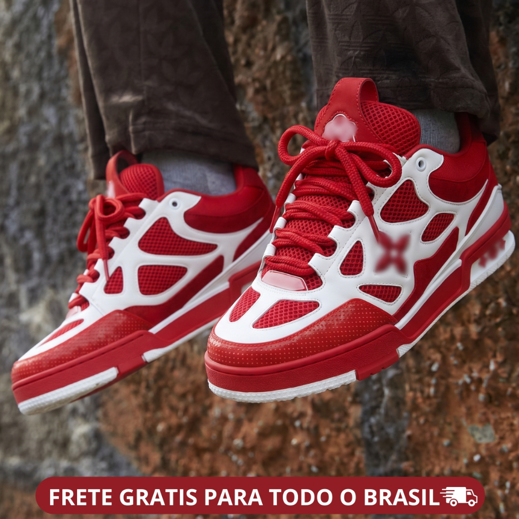 Tênis Masculino Casual Moderno com Solado Robusto