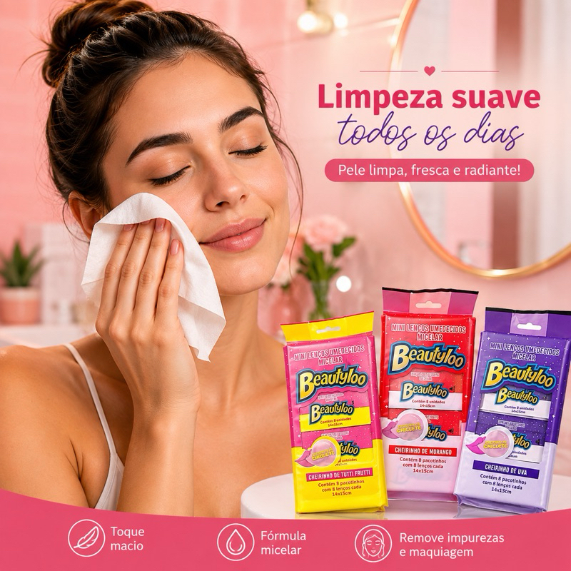 Lenço Demaquilante Beautyloo Remove Maquiagem Pro