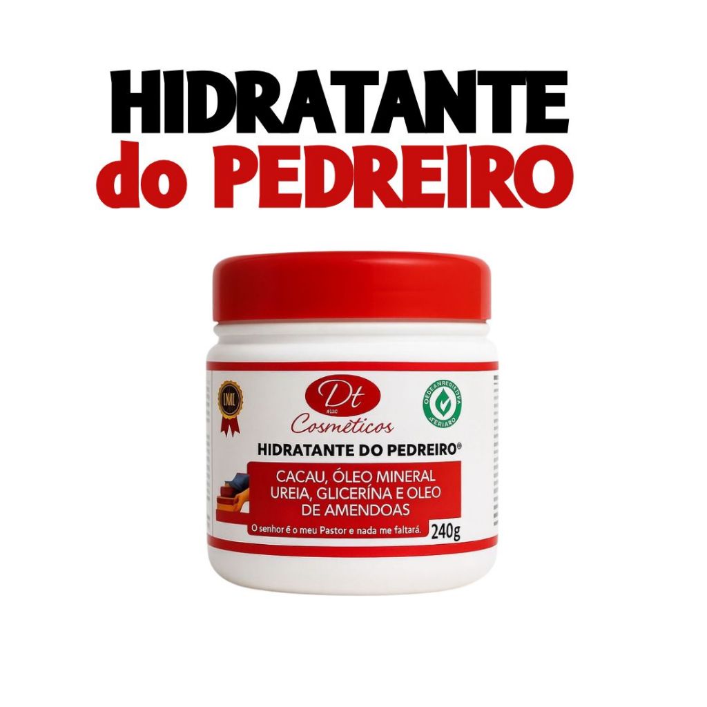 Creme Hidratante do Pedreiro  com Ureia Para Pés 