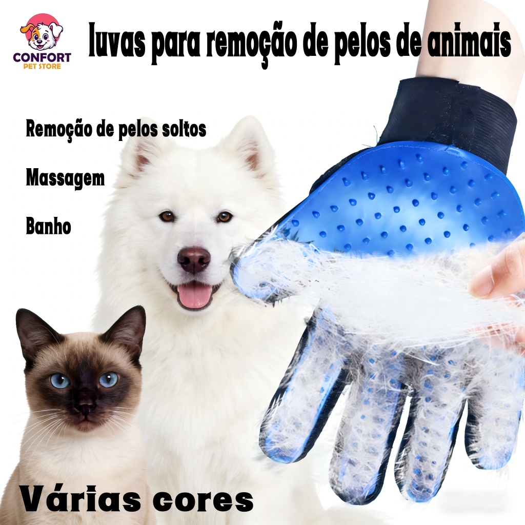 Luvas Magnéticas Do Cabelo Do Animal/Luva Escova 