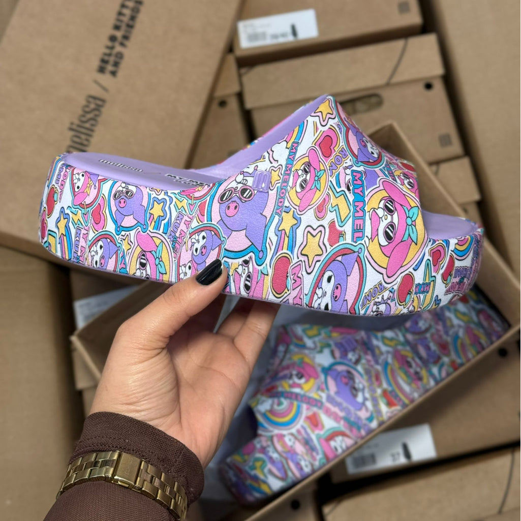 Melissa Free Platform Slide + Hello Kitty andFrien