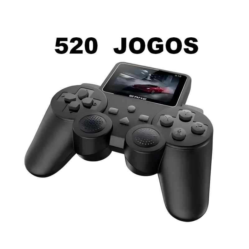 Vídeo Game Portátil Retrô S10 com 520 Jogos em 