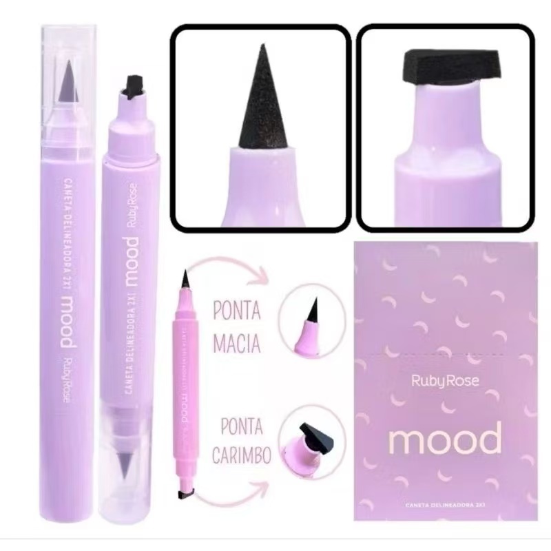 Delineador Premium 2X1 Mood Hb519 Ruby Rose