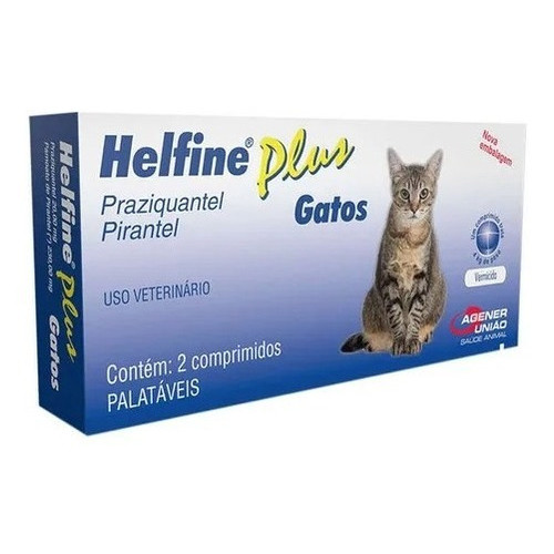 Vermífugo Helfine Plus Gatos 2 Comprimidos –
