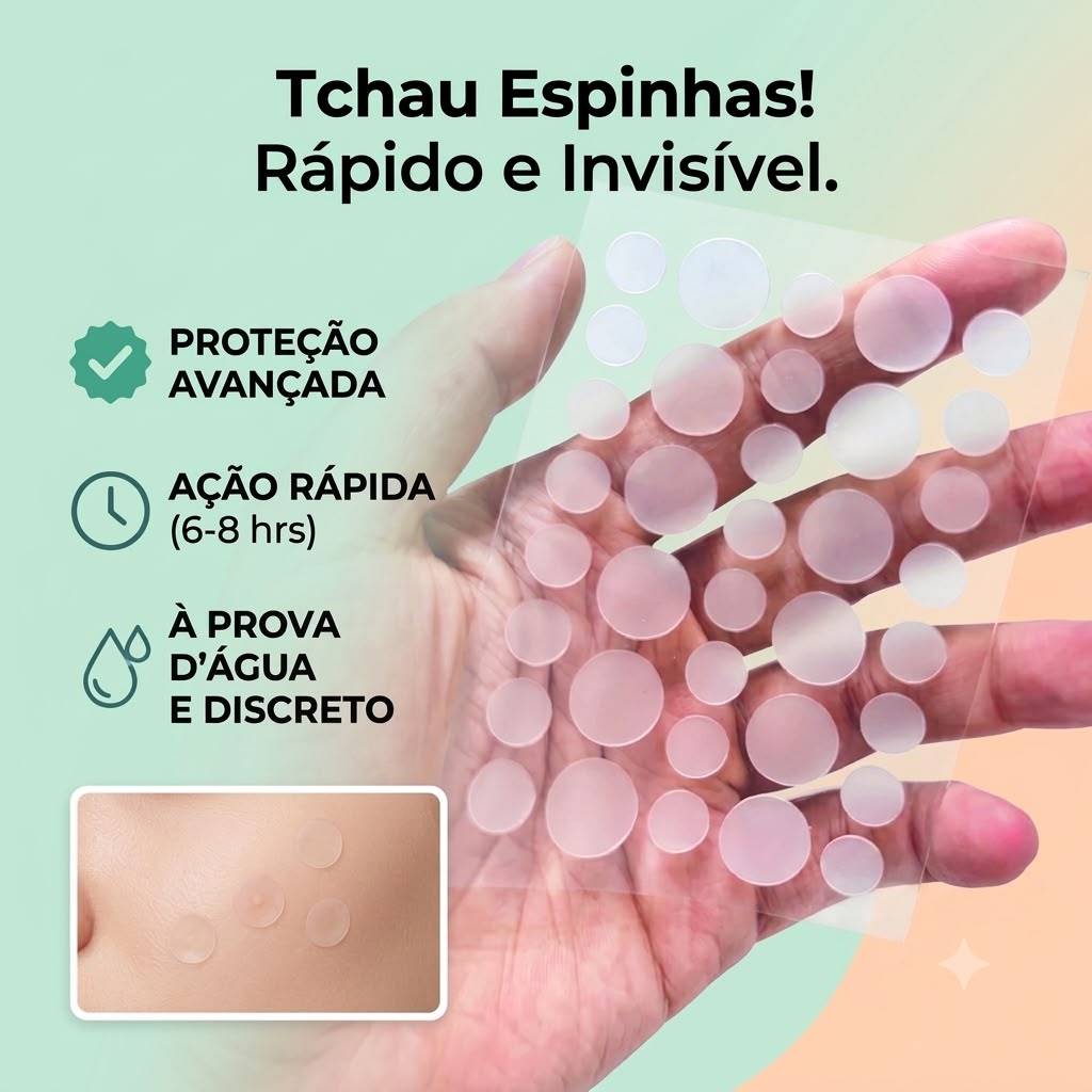 108 Adesivo Secativo para Espinhas  Transparente, 