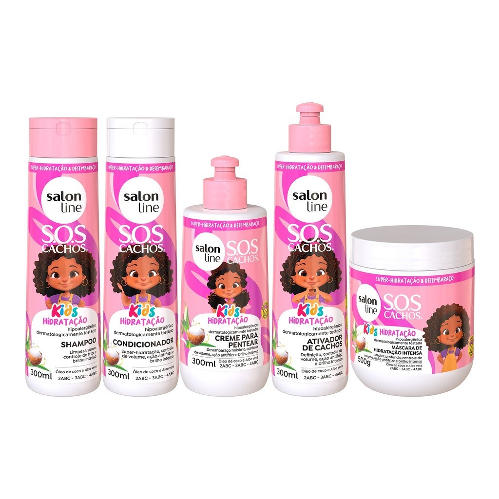 Kit Shampoo + Condicionador + Máscara + Ativador