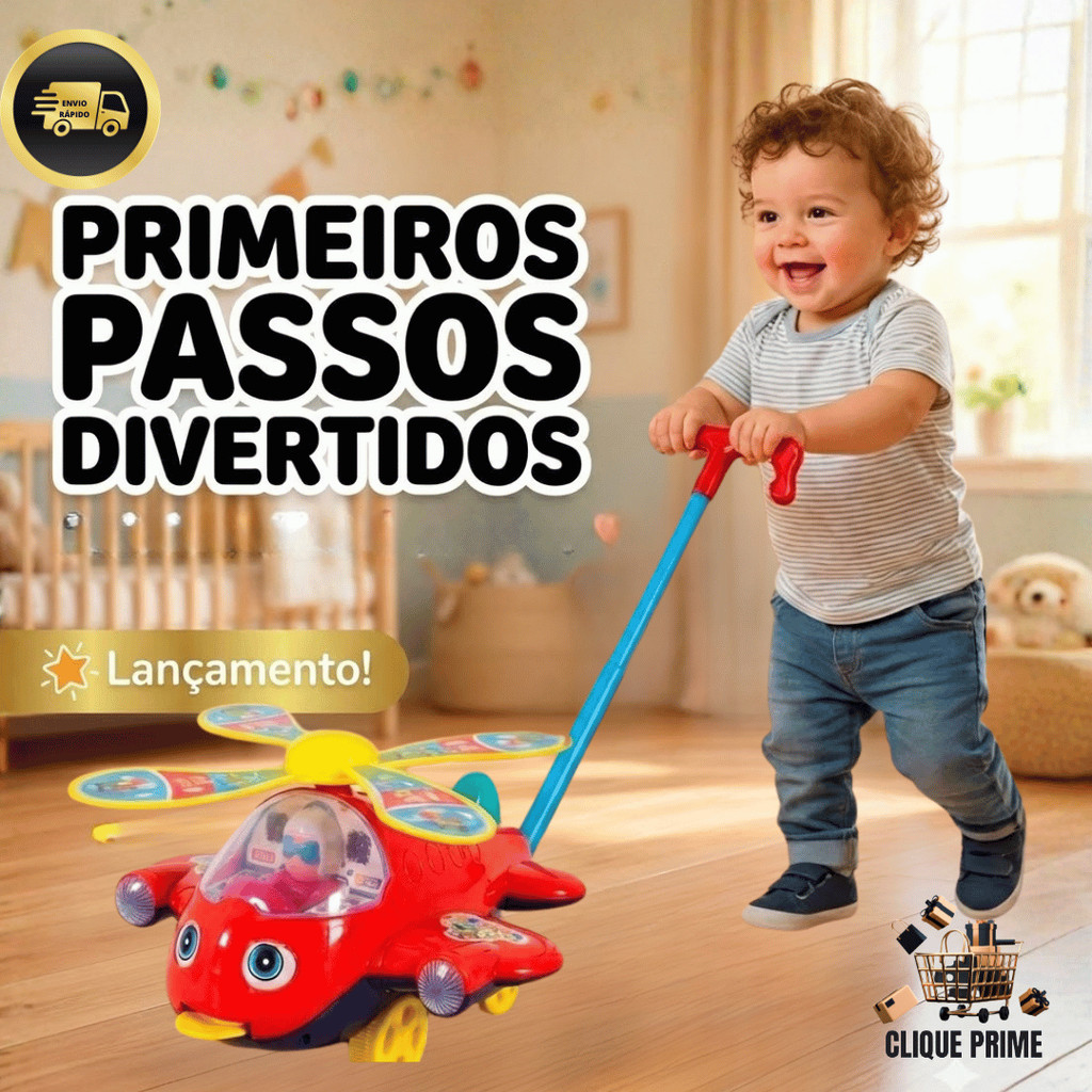 Brinquedo de Empurrar Caminhante Das Crianças Avi