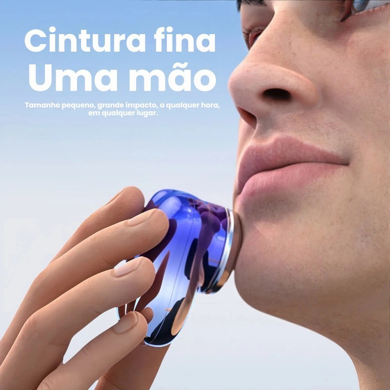 Barbeador Elétrico Portátil à Prova dÁgua  Com