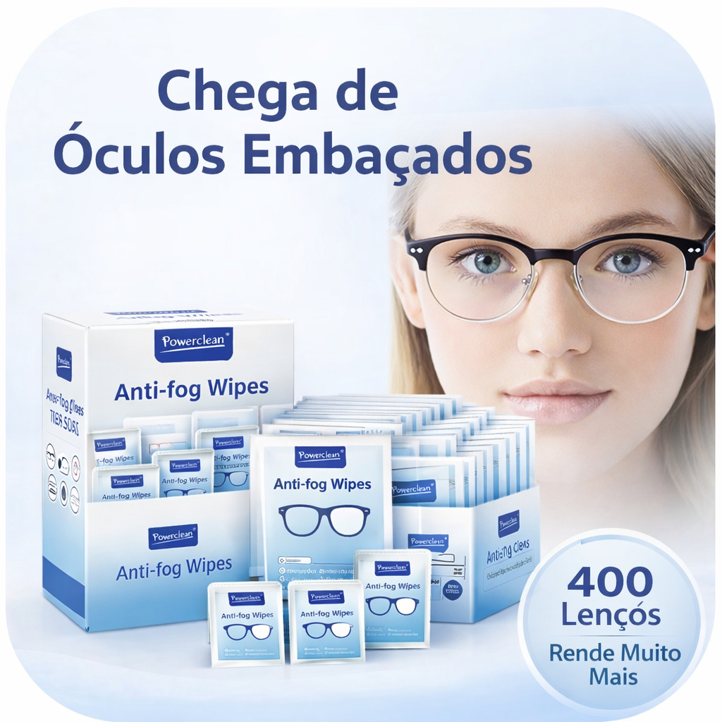 Lenços Antiembaçante 100 200 300 Un Limpa Óculo