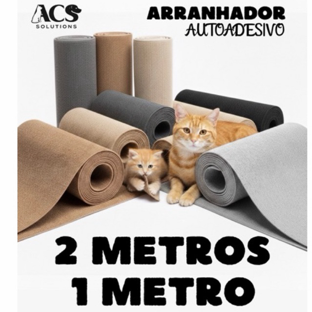 Arranhador Adesivo para Gatos 200×50 cm e 100