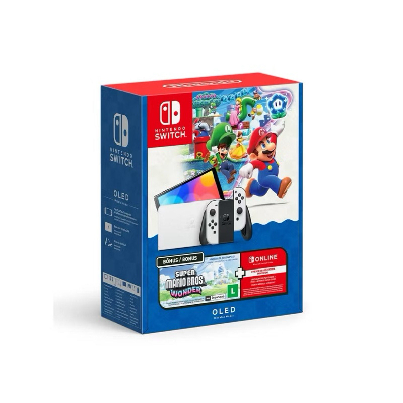 Switch Oled Mário wonder 3 meses assinatura