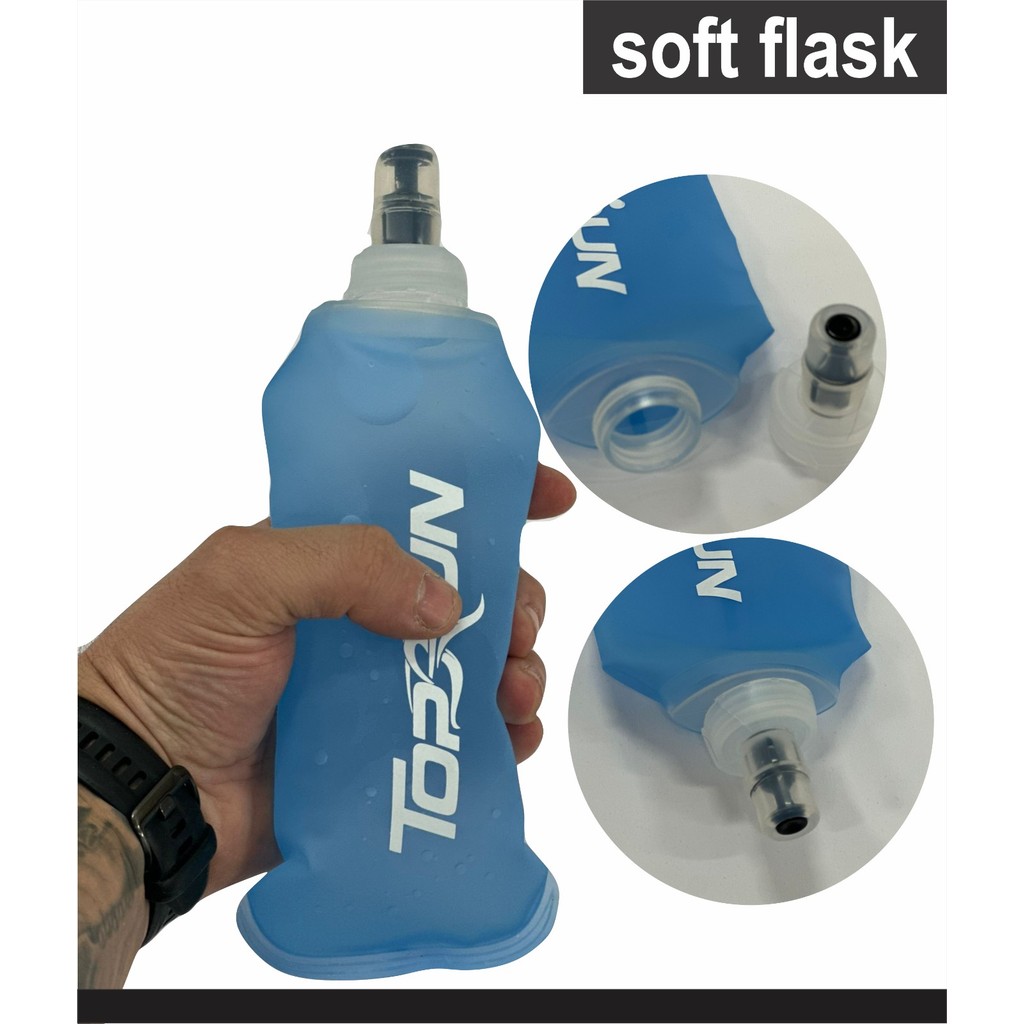 Garrafa Hidratação Silicone Soft Flash 350ml Dob