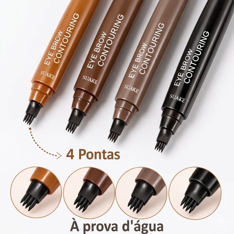 Caneta Sobrancelha Fio a Fio Preenche Falhas Efeit