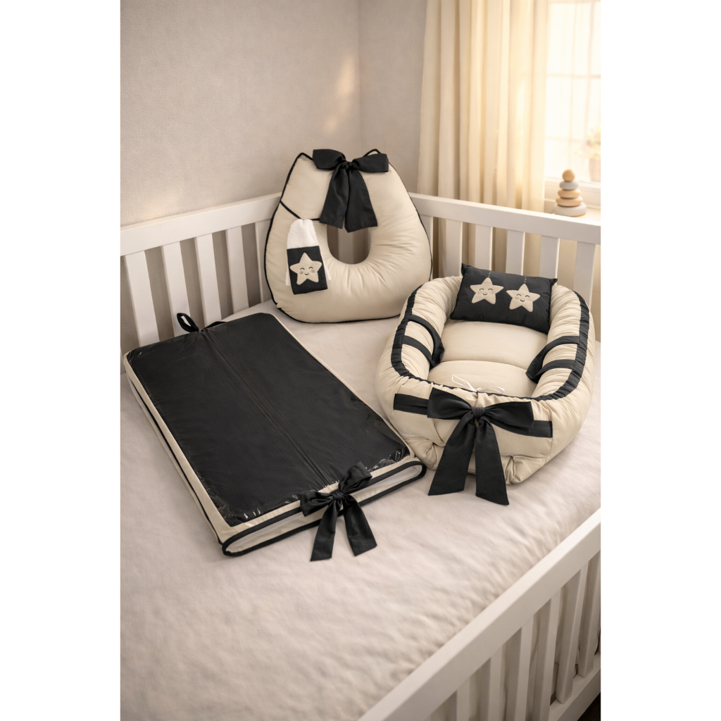 Kit 3 Peças Ninho Redutor + Almofada Amamentaçã