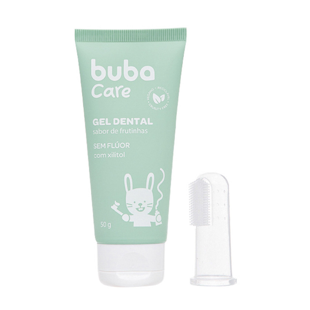 Gel Dental para Bebê Buba Care Sem Flúor Vegano 