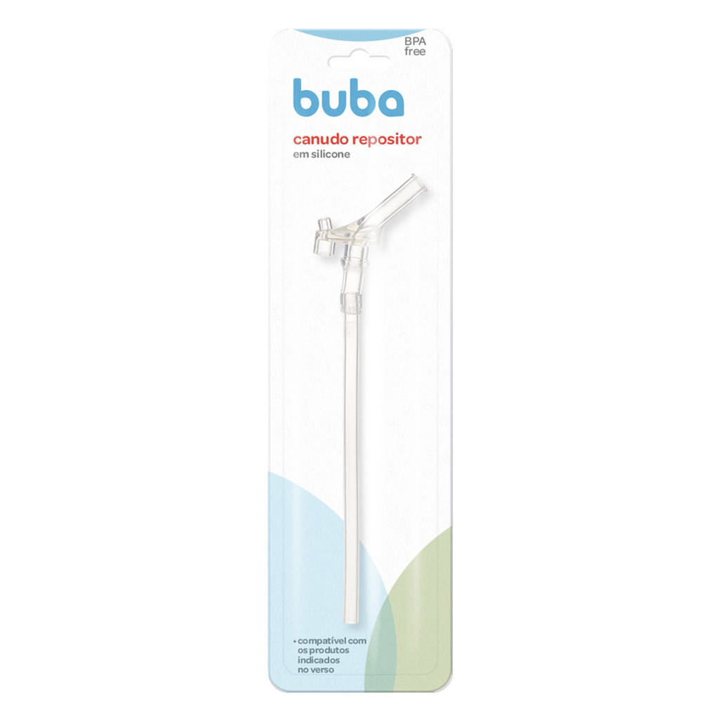Canudo Refil Repositor em Silicone Buba ref18838