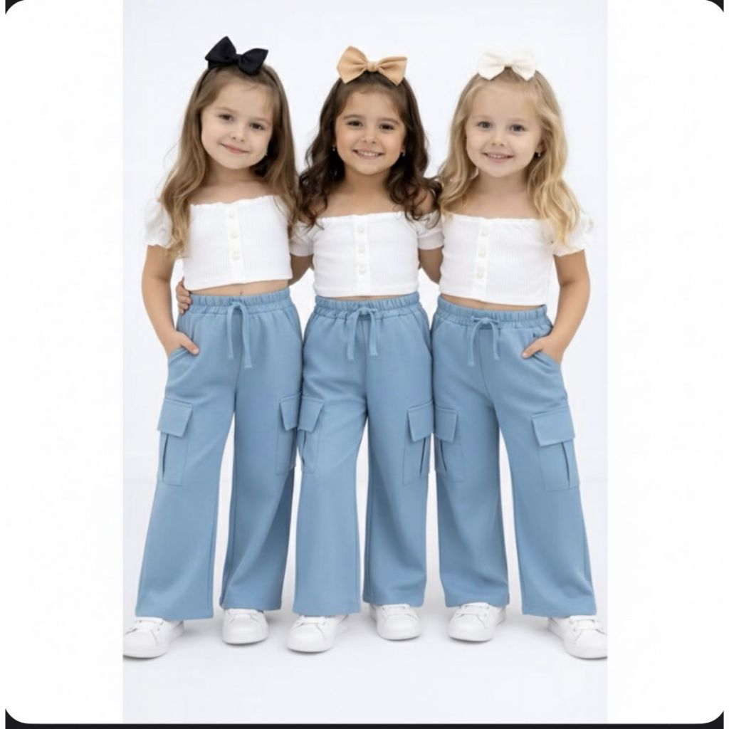 Calça Alfaiataria Luxo Infantil e Juvenil Menina 