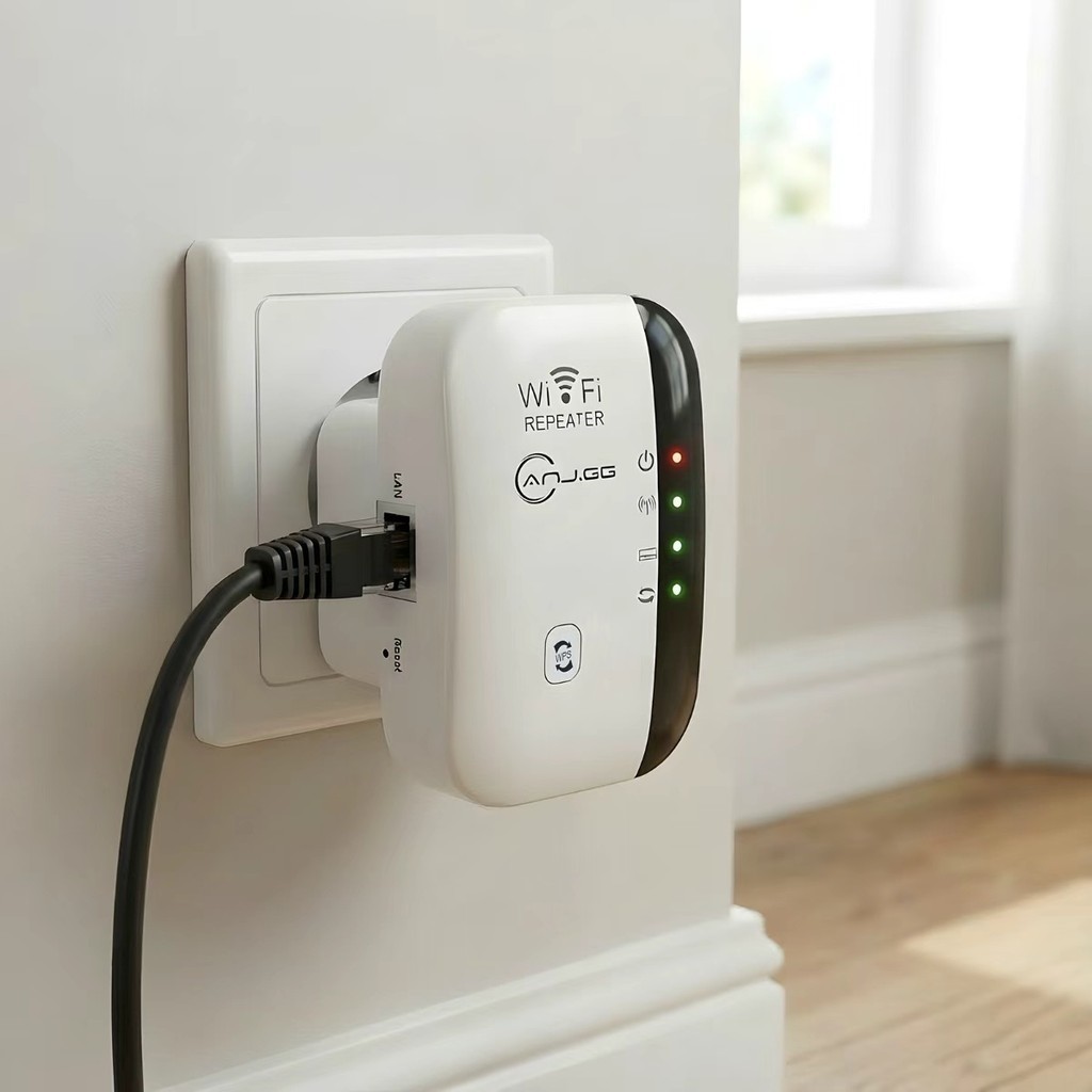 Repetidor Wi-Fi 300Mbps 2.4GHz Com WPS Porta LAN E