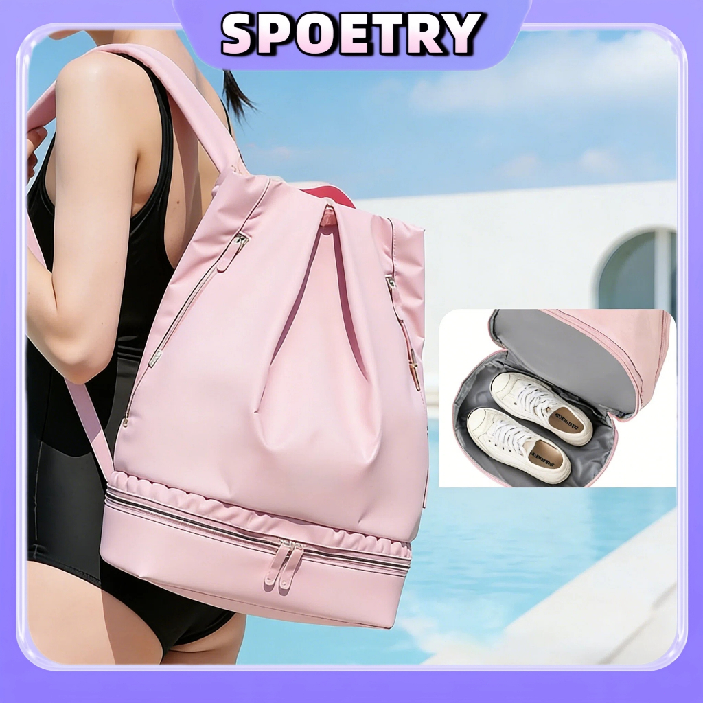 Mochila de Ginástica Unissex Compacta com Cordã