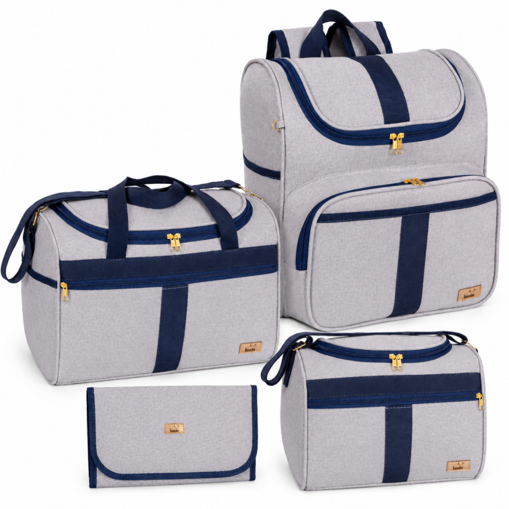 Bolsa Maternidade Kit 04 peças Bolsa G + Bolsa P+