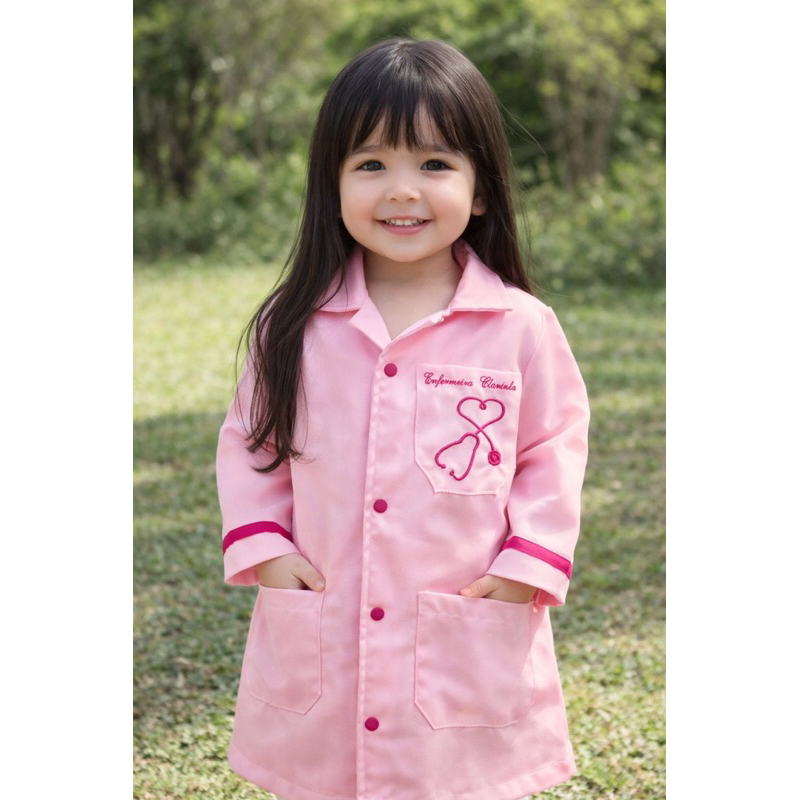 Jaleco Infantil Rosa