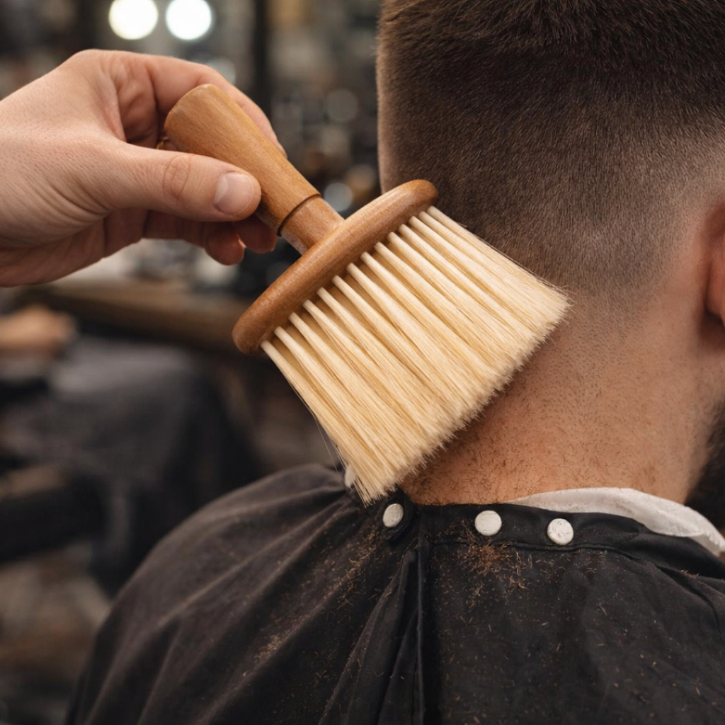 Espanador Para Barbearia Pincel Barbeiro Cabeleire