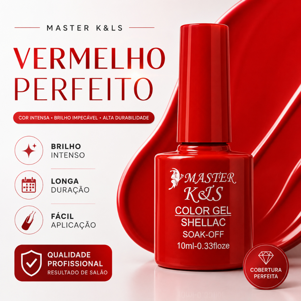 Esmalte em Gel lirio xd/kEs LED UV soak-off  unhas