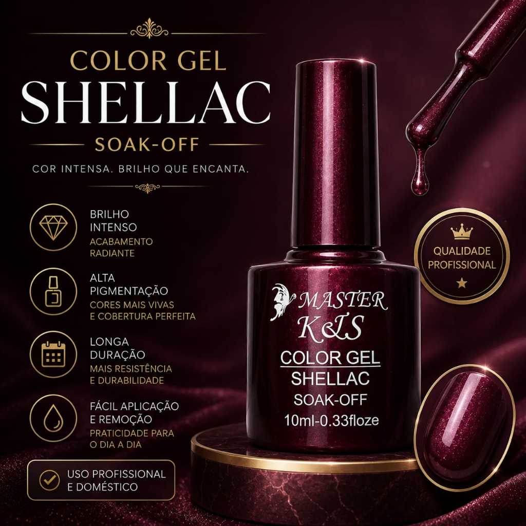 Esmalte de Unhas em Gel XD / KES /lirio LED UV COL