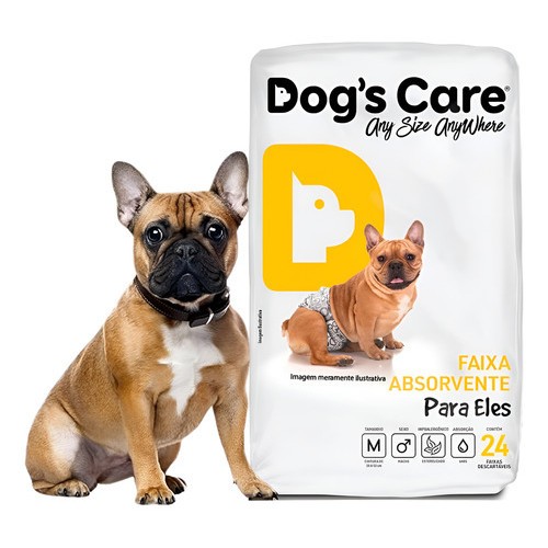Fralda Higiênica Cachorro Descartável MACHO P M 