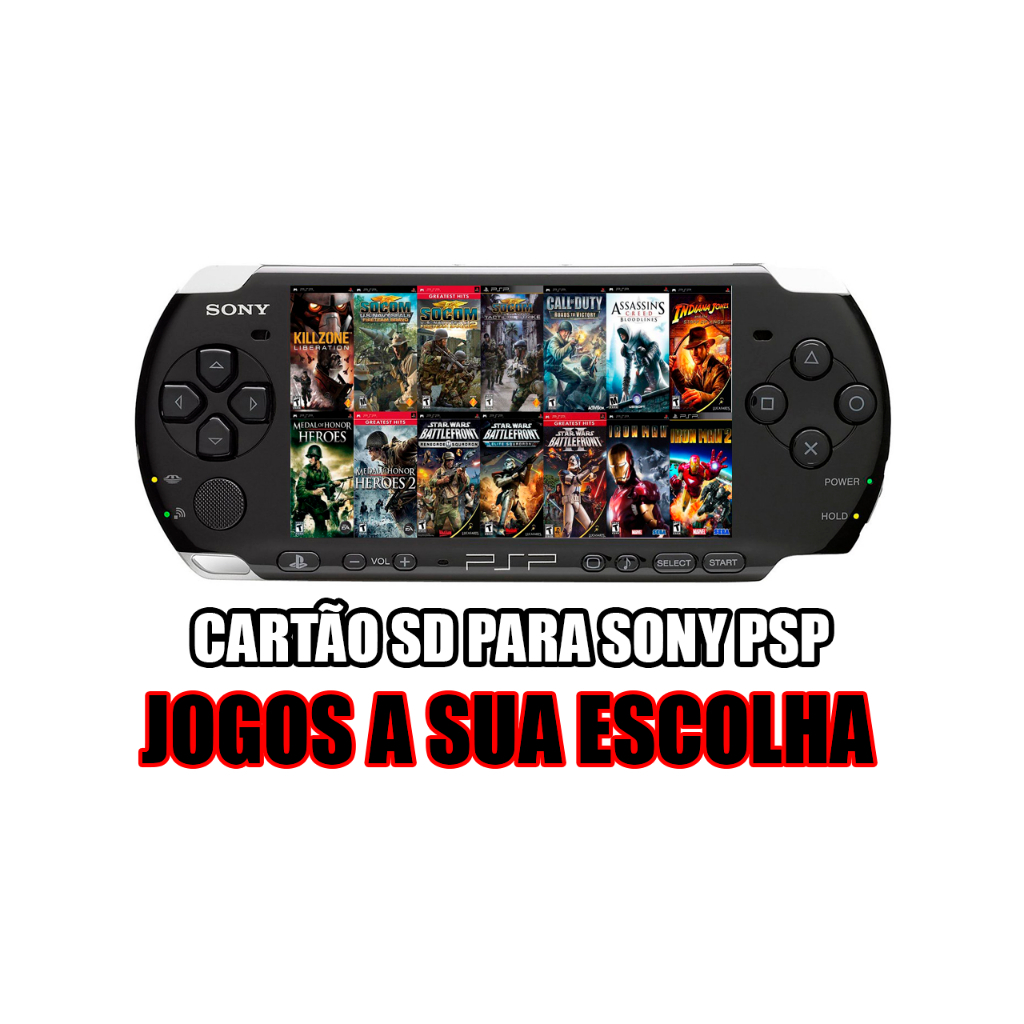 CARTÃO DE MEMÓRIA PARA PSP 16 GB ou 32 GB –