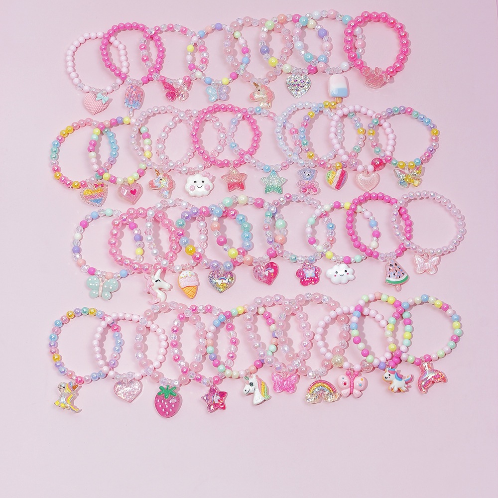 24 Pulseiras(6 conjuntos) Para Criança Infantil F
