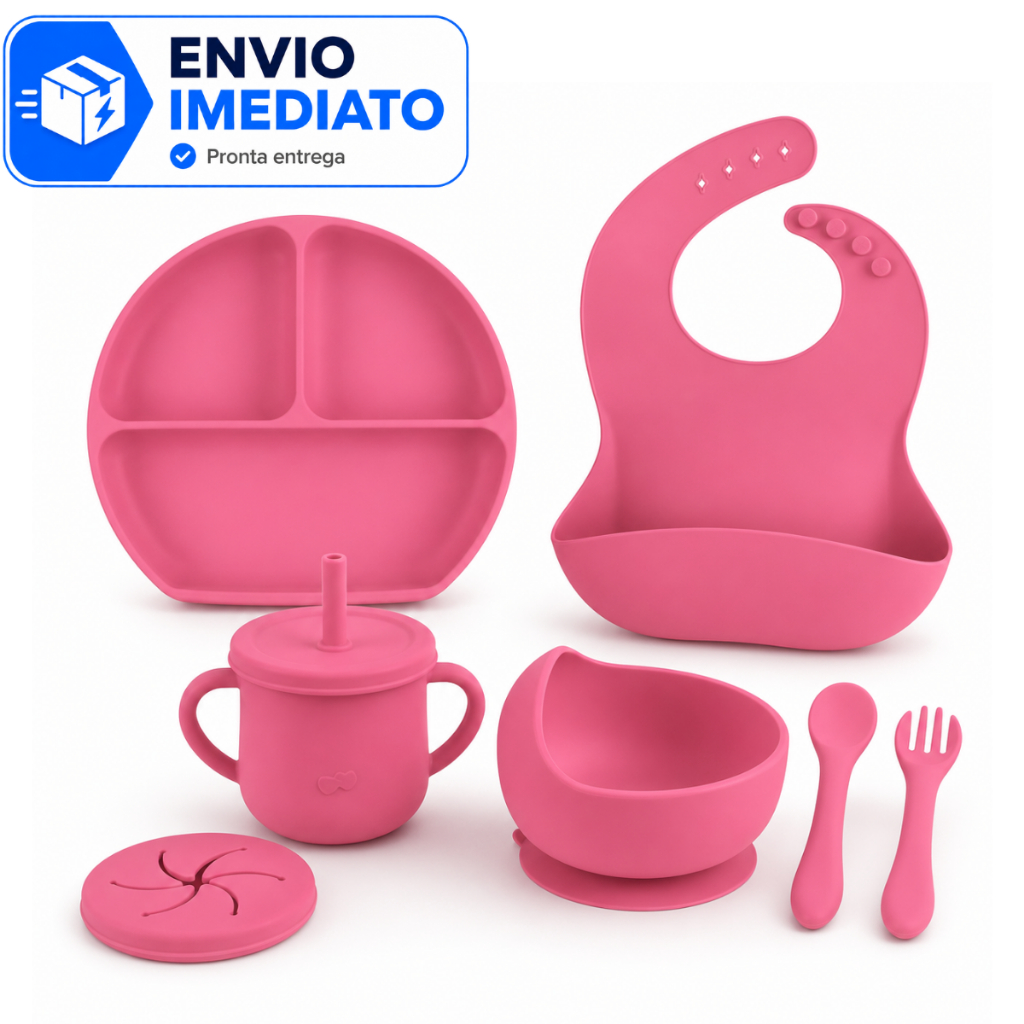 Kit Alimentação Bebê Introdução Alimentar 8 I