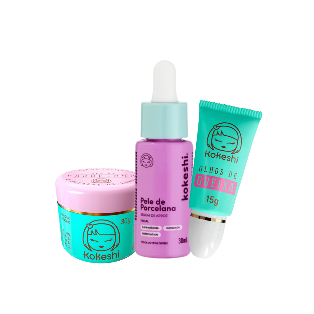 Kit Pele de Porcelana com Sérum de Arroz e Olhos